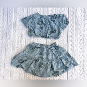 H&M Green Matching Top and Skirt (2T)